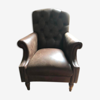 Leather armchair