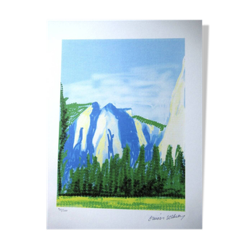 Lithograph by David Hockney, signed and numbered.