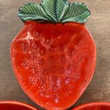 Set of 3 strawberry slushie bowls