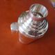 Shaker Art Deco silver metal punched