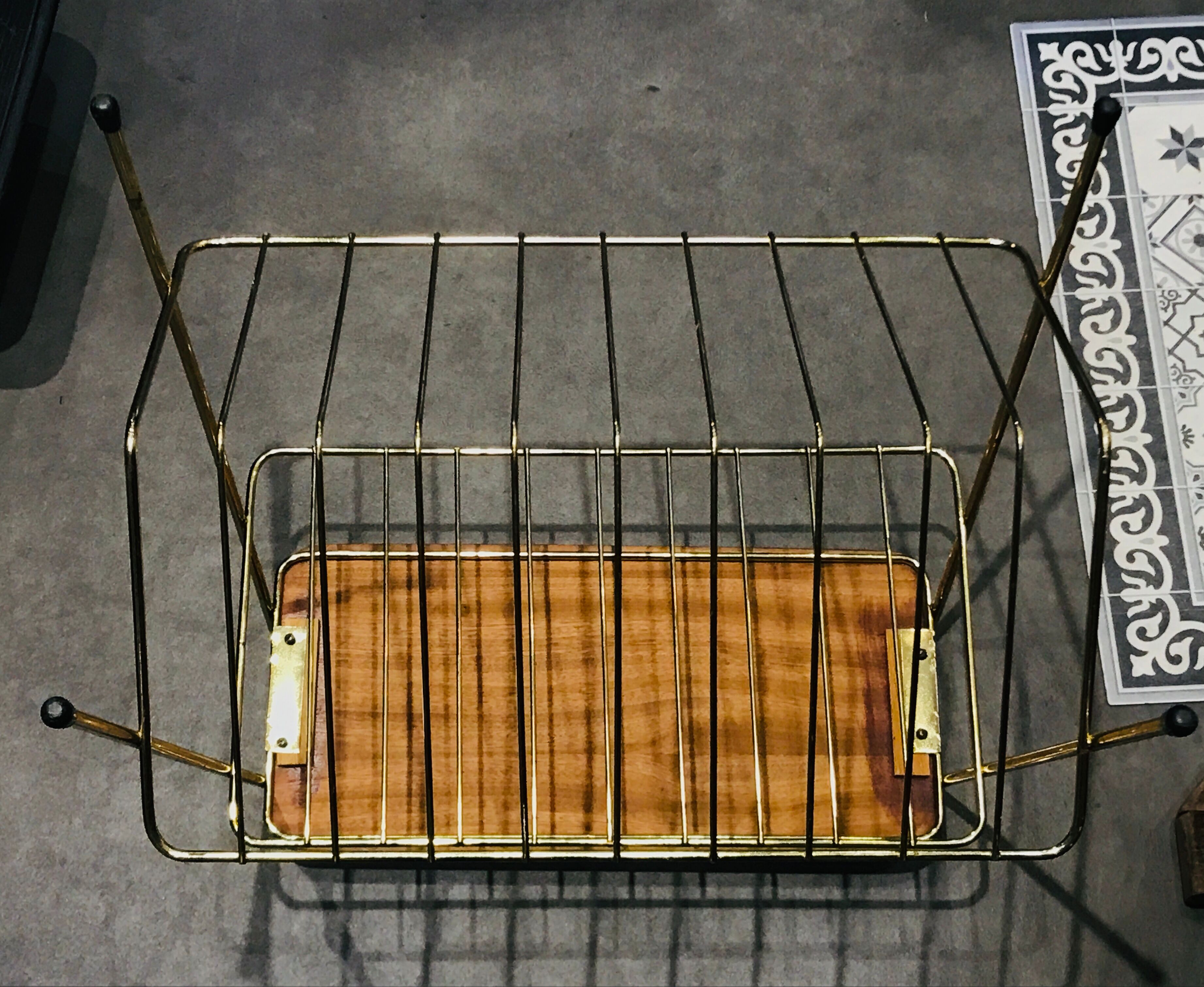 Vintage disc storage console