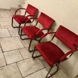Milo Baughman (1923-2003), in the style of. Set of 6 chairs