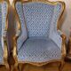 Pair of gilded bergère armchairs
