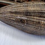 Suspension / large wicker basket