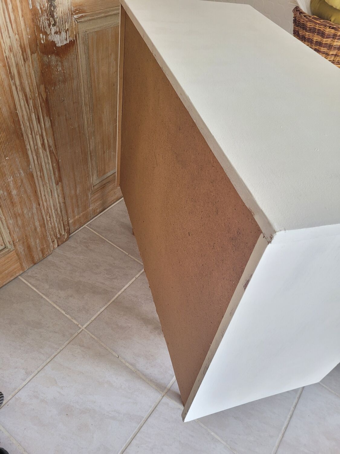 Vintage chest of drawers compass feet