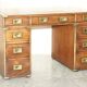 Restored vintage desk Harrods Kennedy military leather
