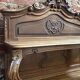 Antique oak sideboard, Louis XV rococo style, late 19th century.