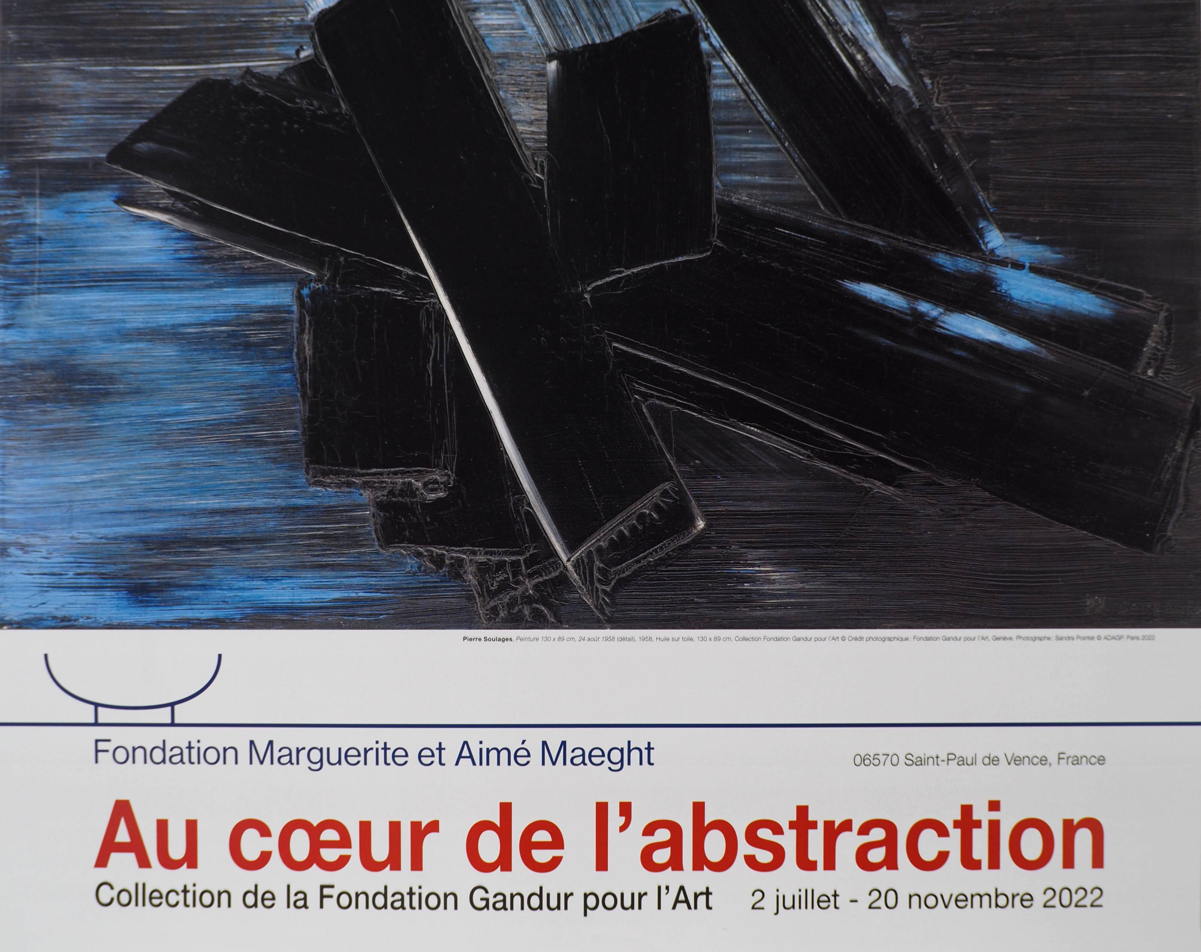 Pierre SOULAGES - Painting AUGUST 24, 1958 - Original Poster