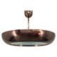 Suspension en cuivre Bauhaus UFO par Josef Hurka, années 1930