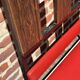 Vintage entrance hall with bench and mirror