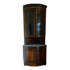 Grande encoignure en - noyer massif louis