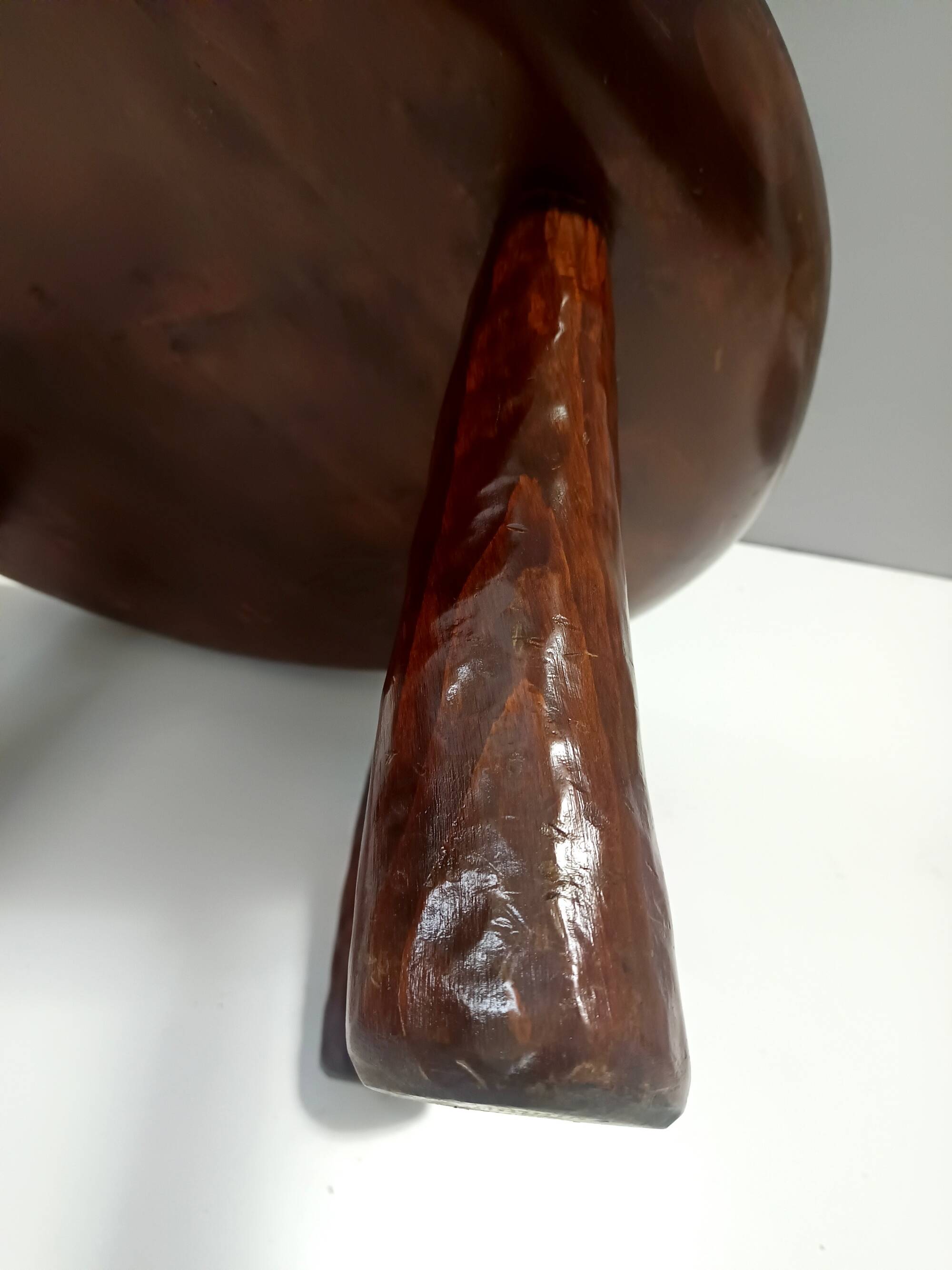 Brutalist Round Beech Coffee Table