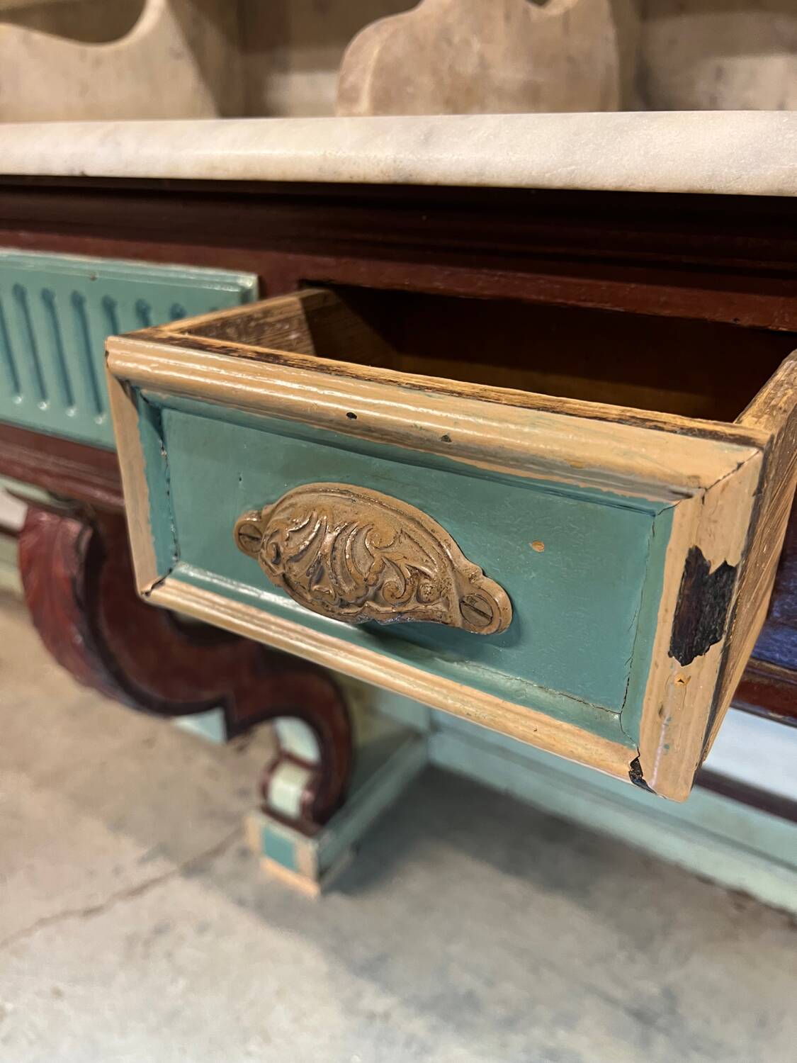 Antique hairdresser's-barber's furniture