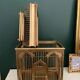Cage à oiseaux vintage doré Colonial