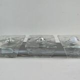 large ceiling lights or Murano glass wall sconces probably by Mazzega