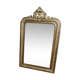 Old Louis Philippe style mirror in gilded wood with pediment
