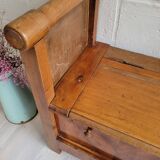 Banc coffre ancien en  bois