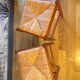 Pair of mulched stools