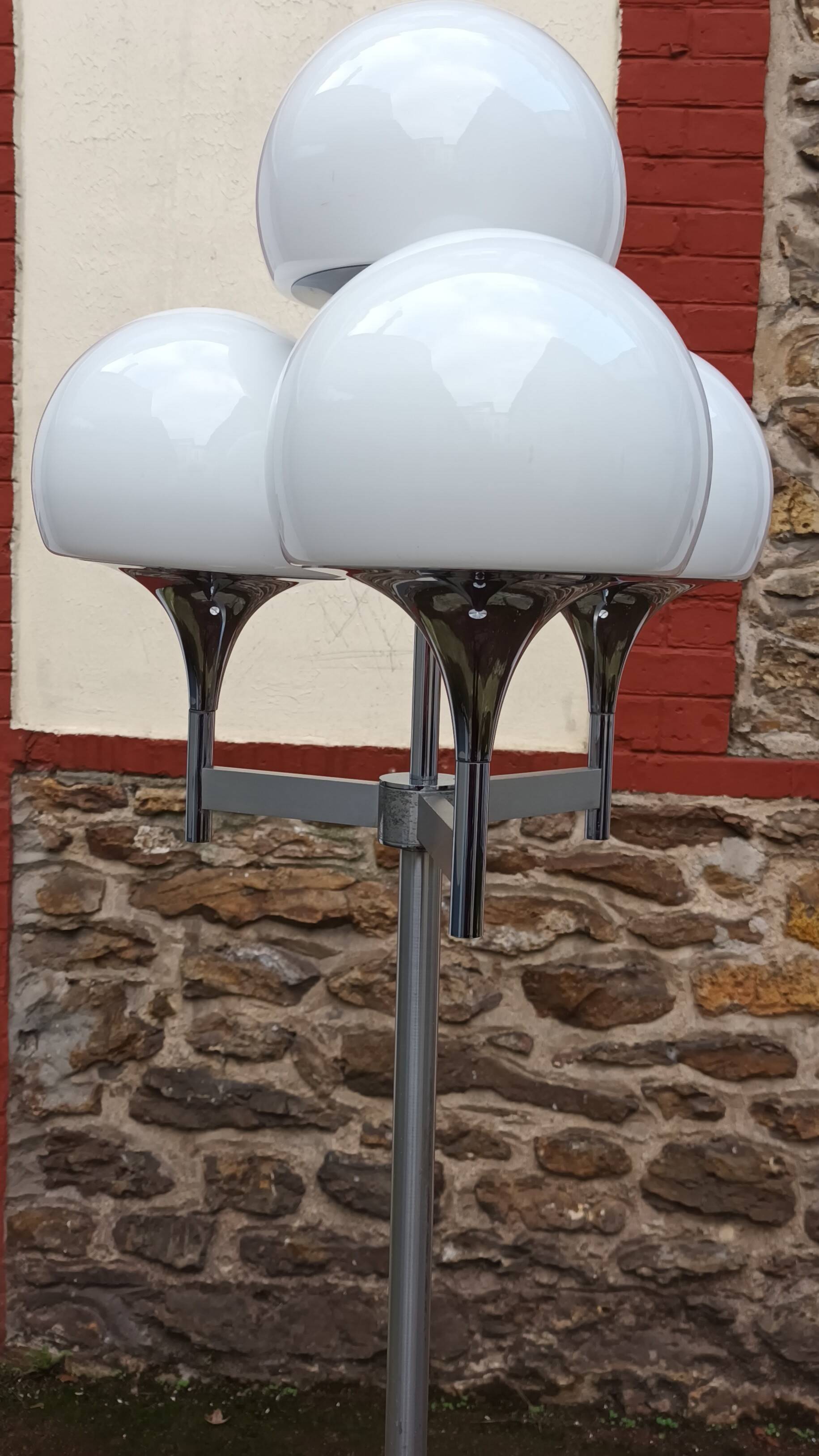 Four-light floor lamp by Gaetano Sciolari, 1970s