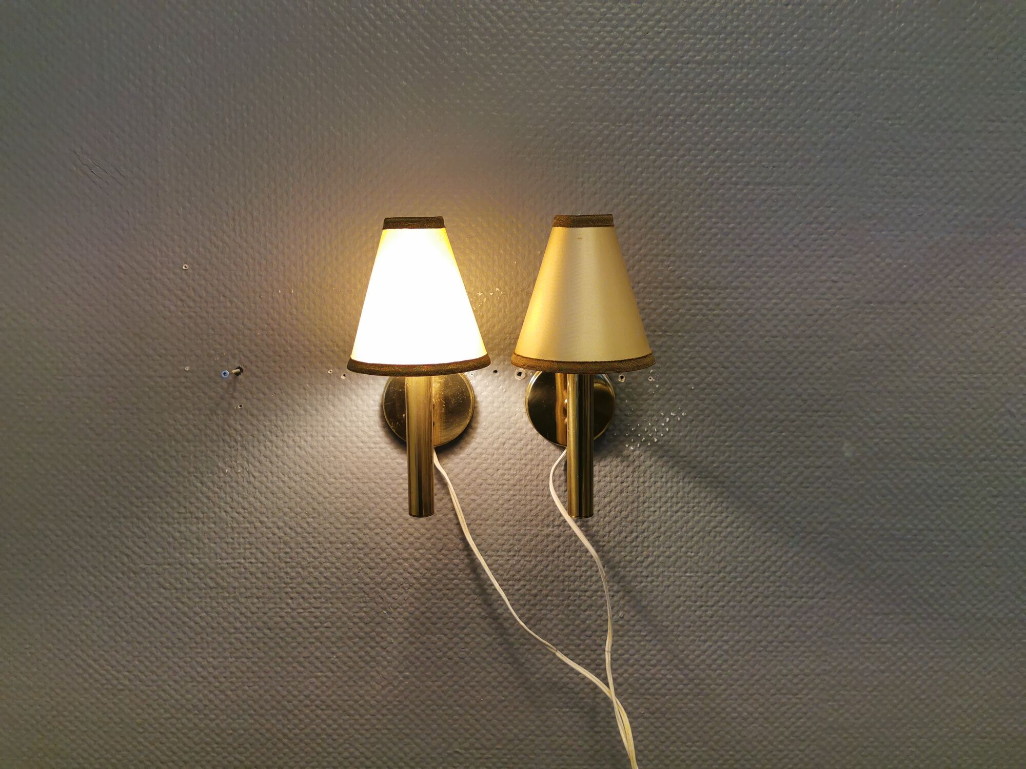 A set of wall lamps from the 70s, designed by Svend Mejlstrøm, for MS Lighting Denmark.