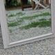 Large antique Art Deco bevelled mirror from 1929 – Greige tabletop mirror