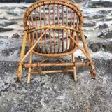Childrens rattan chair