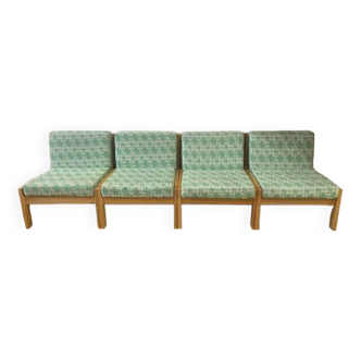 Set of 4 fireside armchairs from the Baumann brand.