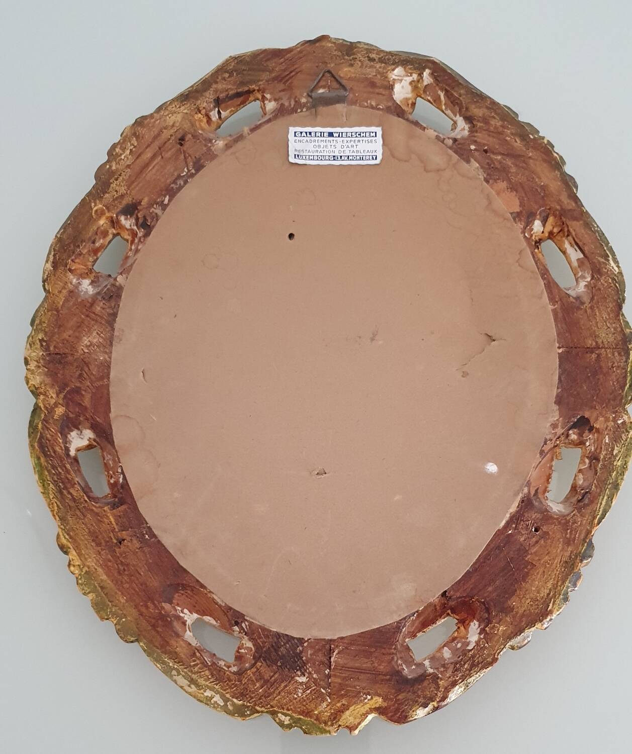 Miroir mercure en bois peint XIXème