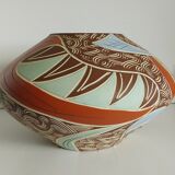 50s pottery vase numbered