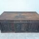 Large Gothic desk in solid oak from the 19th century.