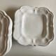 Set 6 plates in glazed earth with Moustiers godrons 1970