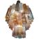 Lustre multicolore en verre de murano « tronchi »