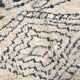 Moroccan Berber carpet Boujaad ecru with gray patterns 290x203cm