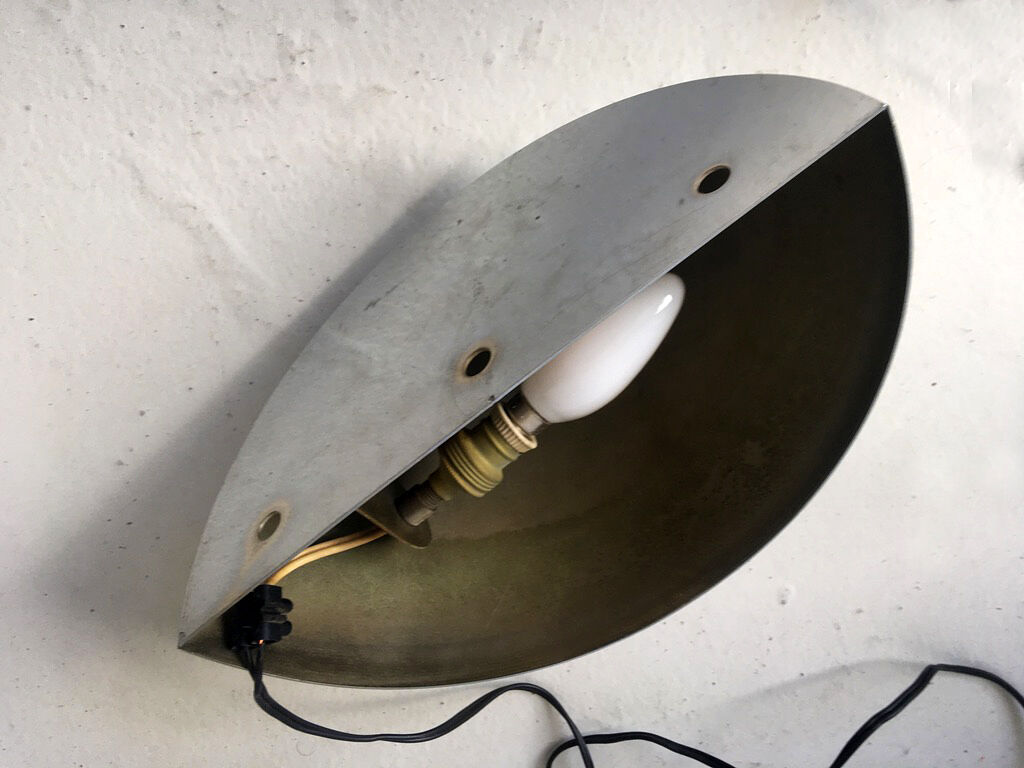 Set of 2 Chrome Plated Wall Lamps, 1950s