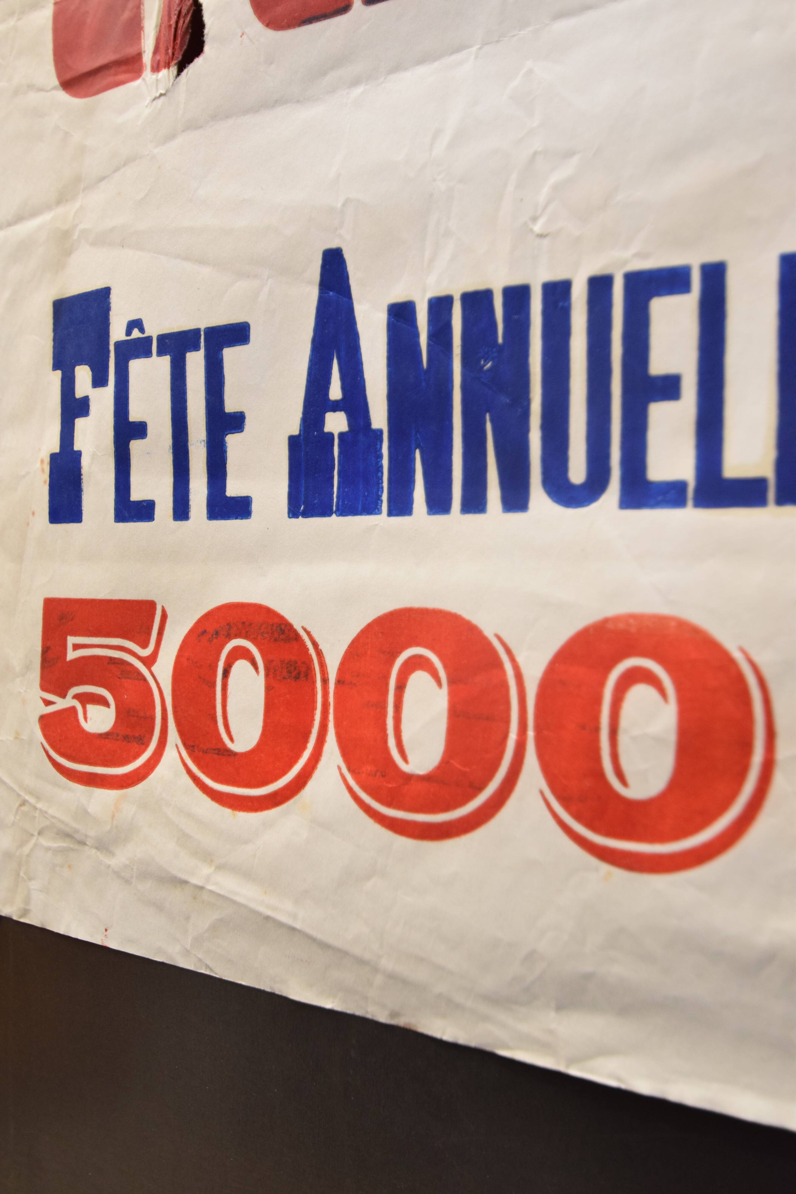 Affiche "Grand Concours de Pêche" Saint-Macaire 1936
