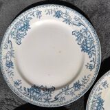 1 batch of 3 flat plates BOCH FRERES REF: SORBIER KFK in perfect condition 1800/1900