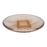 Plat art déco rose