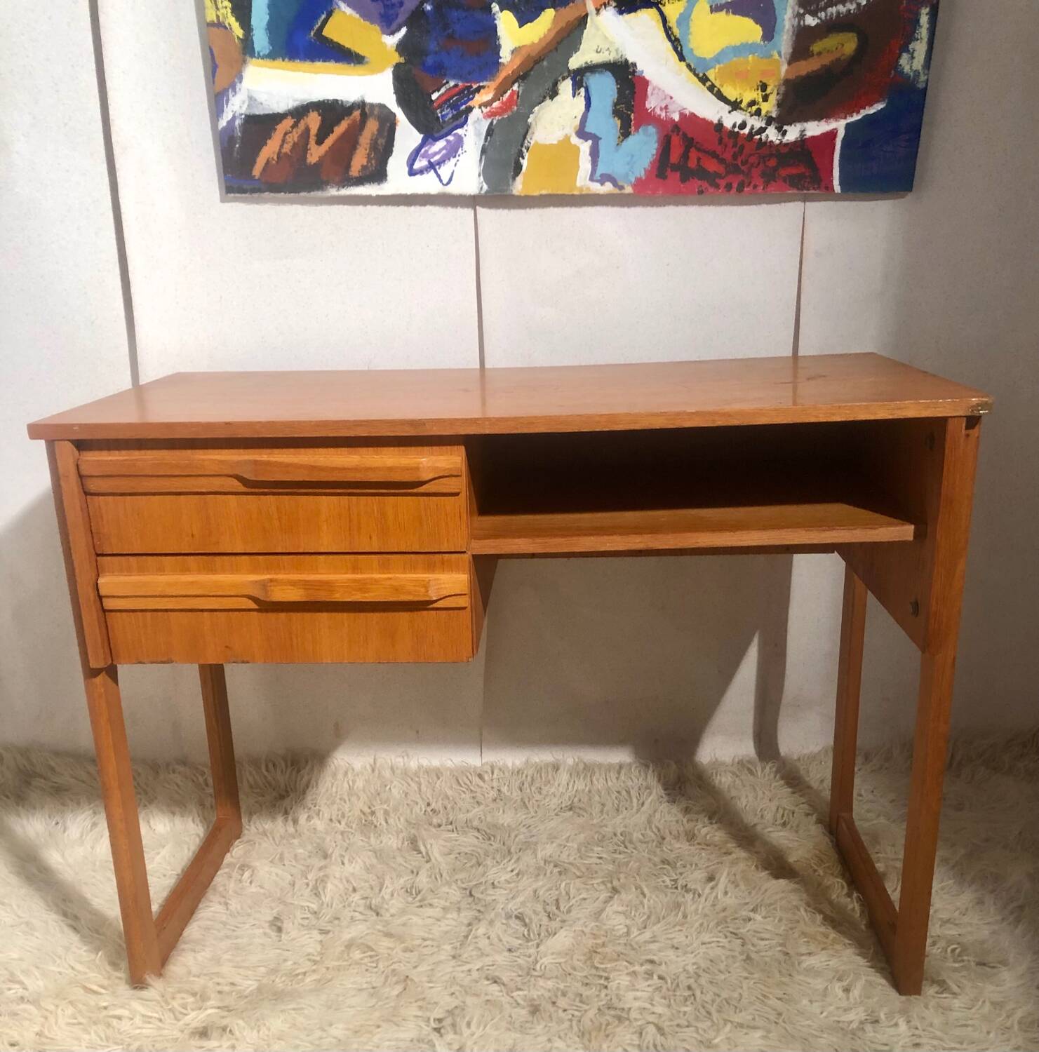 1950s sled foot desk