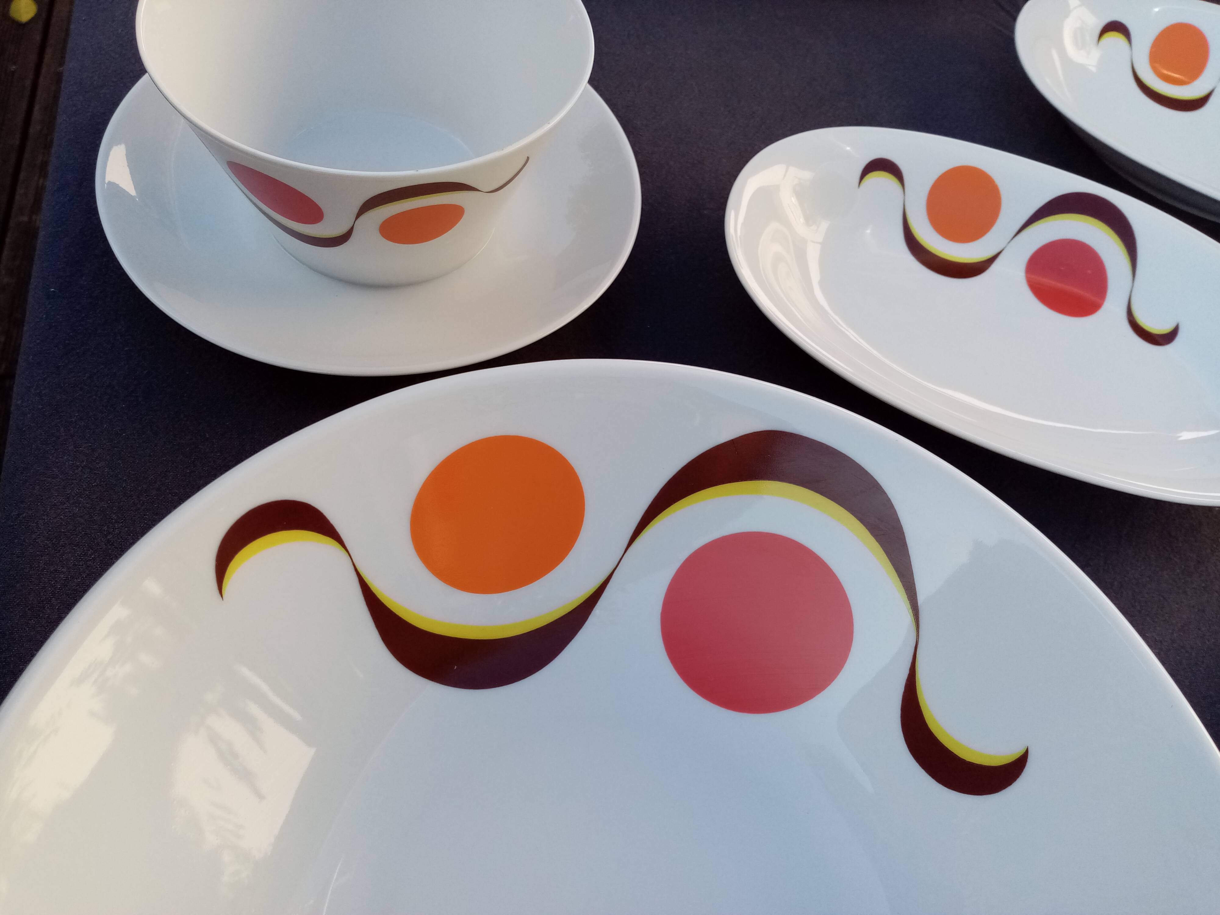 German porcelain service WINTERLING pure 70s