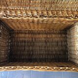 Old rattan trunk