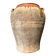 Ancient terracotta pottery jar from the 20th century.