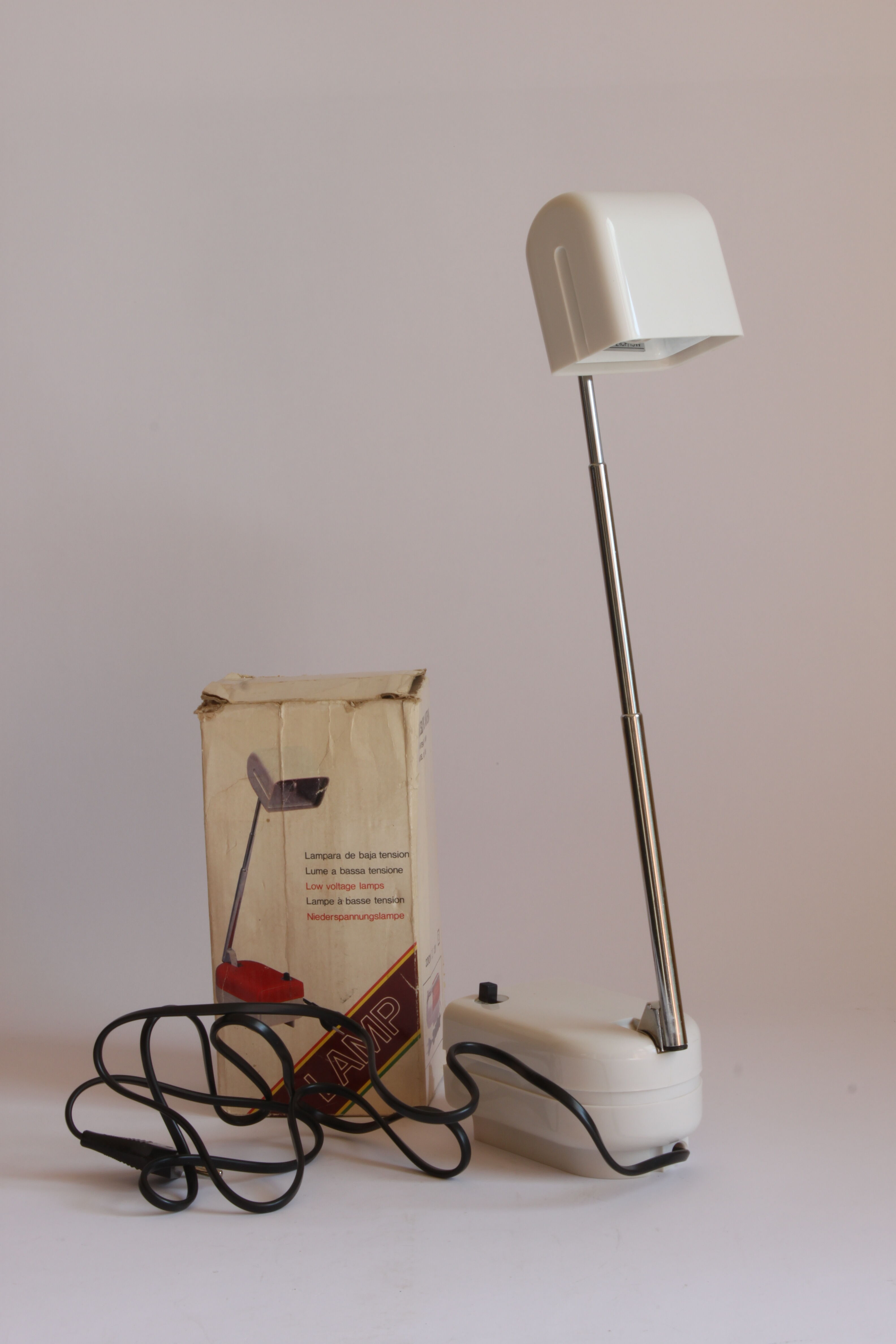 Telescopic bedside or wall lamp, 1960s.