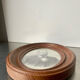Antique wooden oval picture frame, 19.5 cm x 15.5 cm