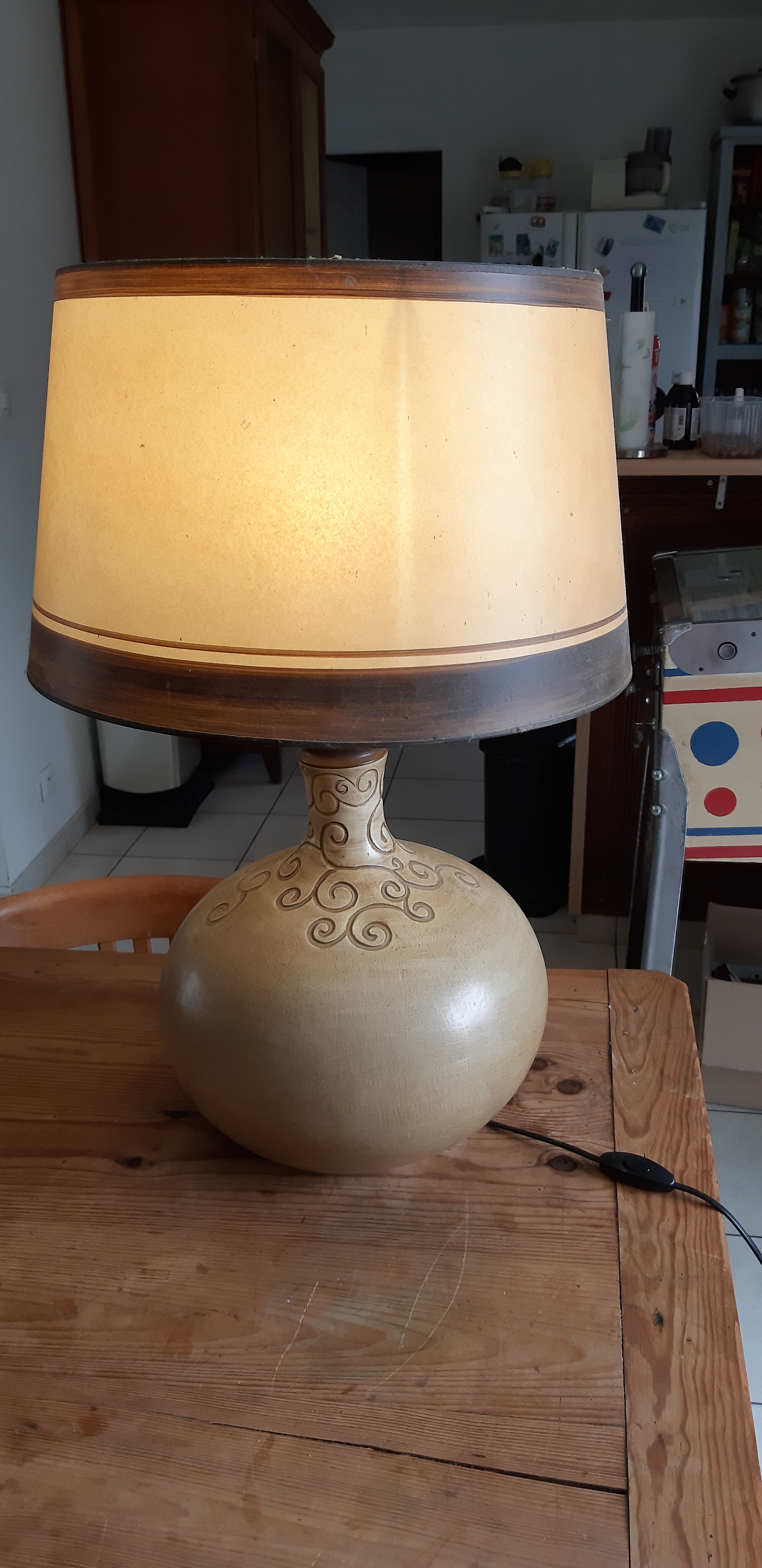 Vintage Sandstone lamp from the 60s