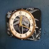 Vintage clock rectangular silent wall clock "palm tree"