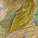 Tableau ancien huile sur toile nu féminin