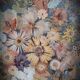 Rattan tray dried flowers
