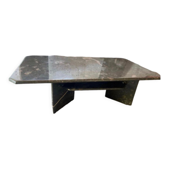 Brown marble coffee table