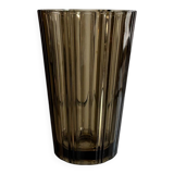 Smoked glass vase