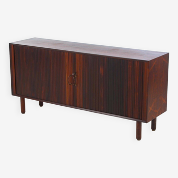 Scandinavian Low Sideboard In Rosewood With Two Sliding Doors, 1960